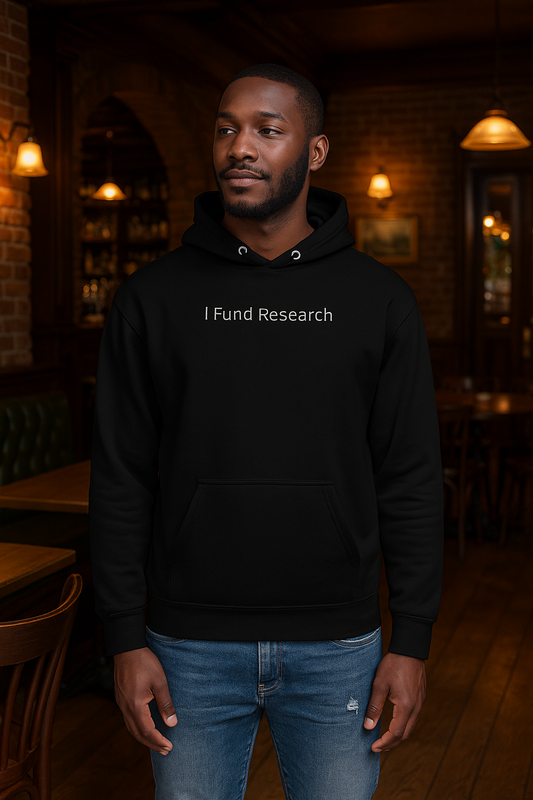 I Fund Research Hoodie – Minimal Streetwear with Purpose