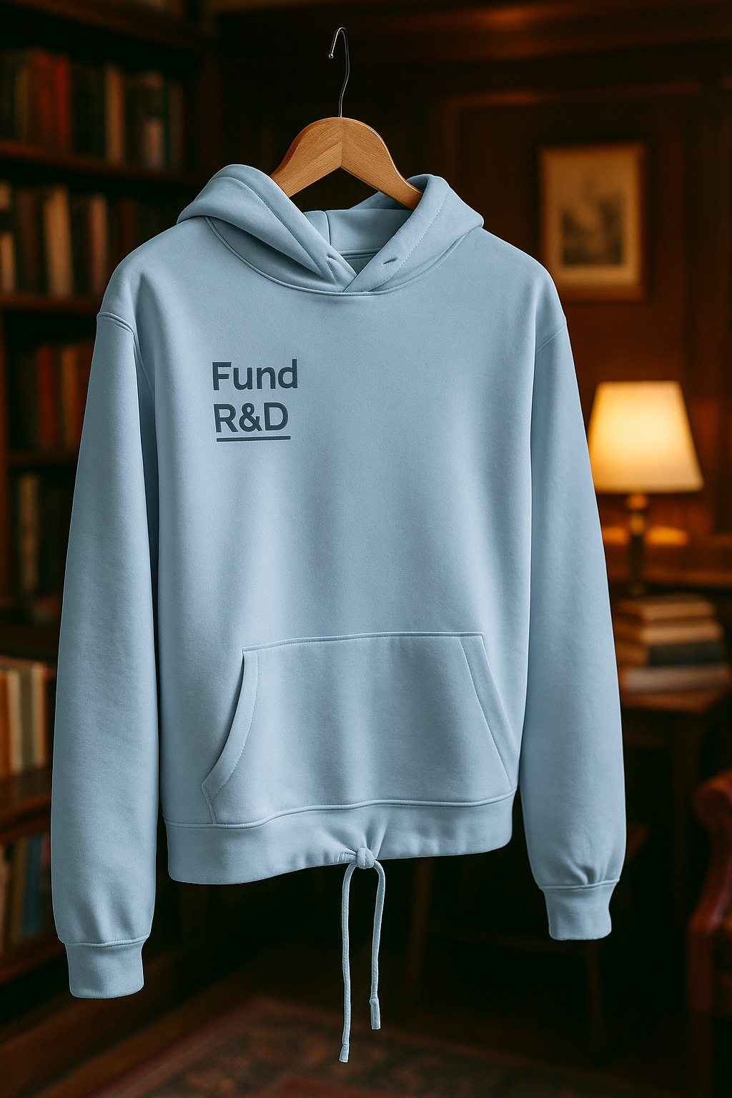Women’s Cropped Oversized Hoodie – Fund Research Edition
