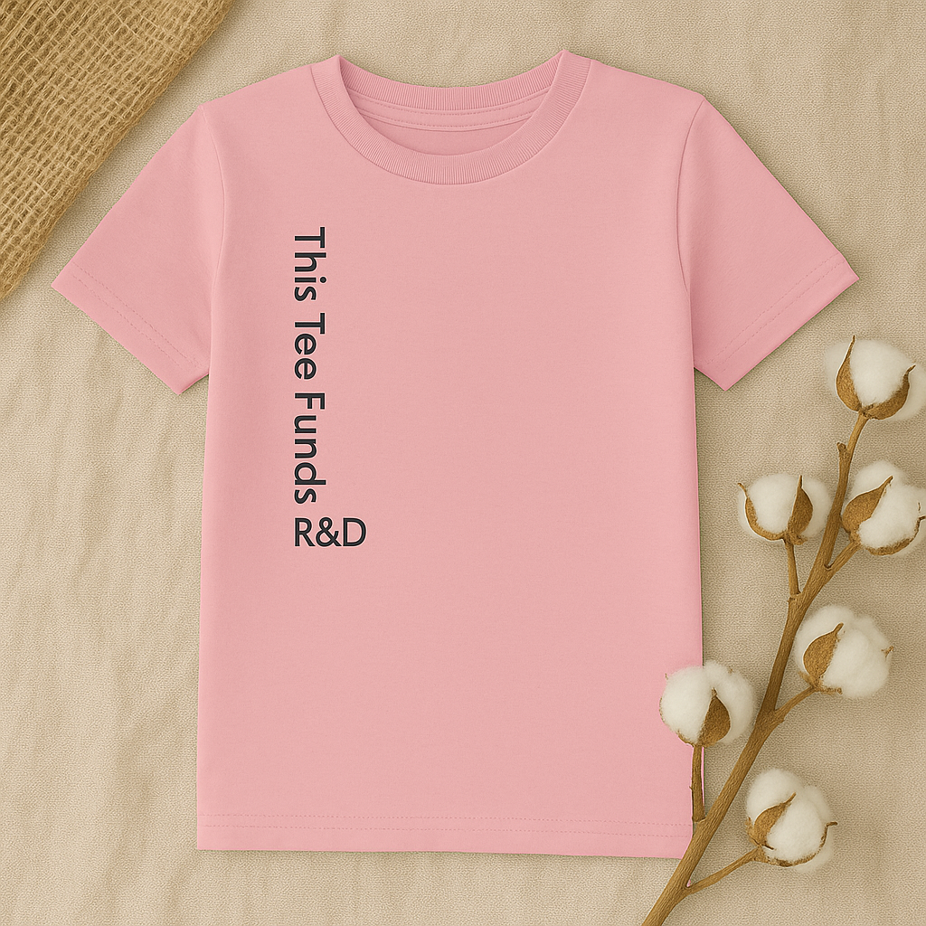 Kids “This Tee Funds R&D” Organic Cotton T‑Shirt