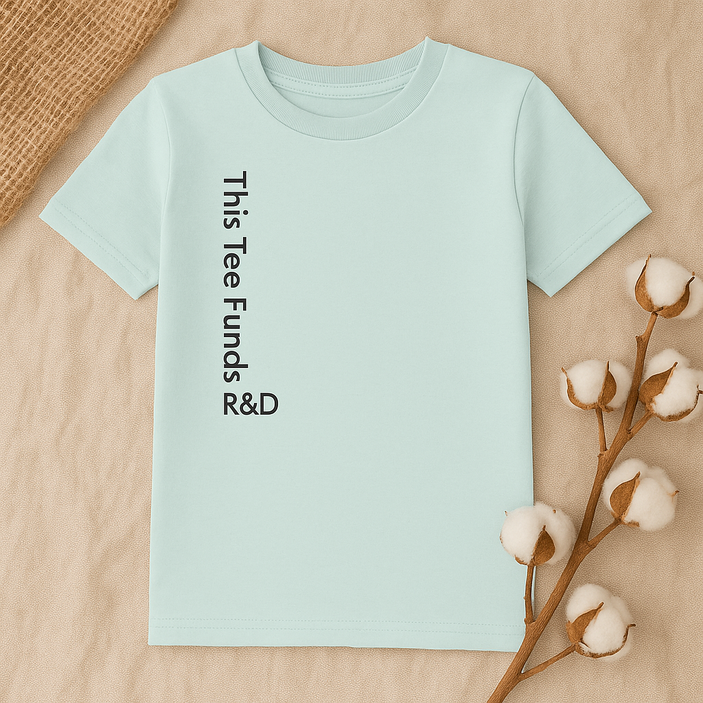 Kids “This Tee Funds R&D” Organic Cotton T‑Shirt