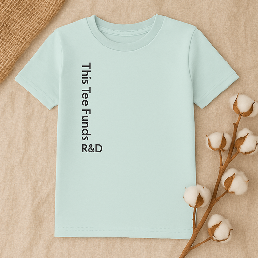 Kids “This Tee Funds R&D” Organic Cotton T‑Shirt