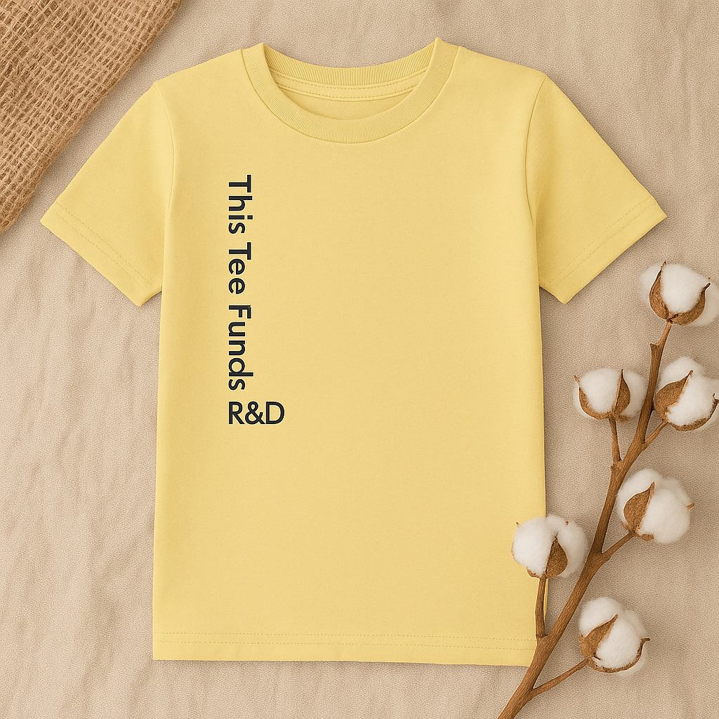 Kids “This Tee Funds R&D” Organic Cotton T‑Shirt