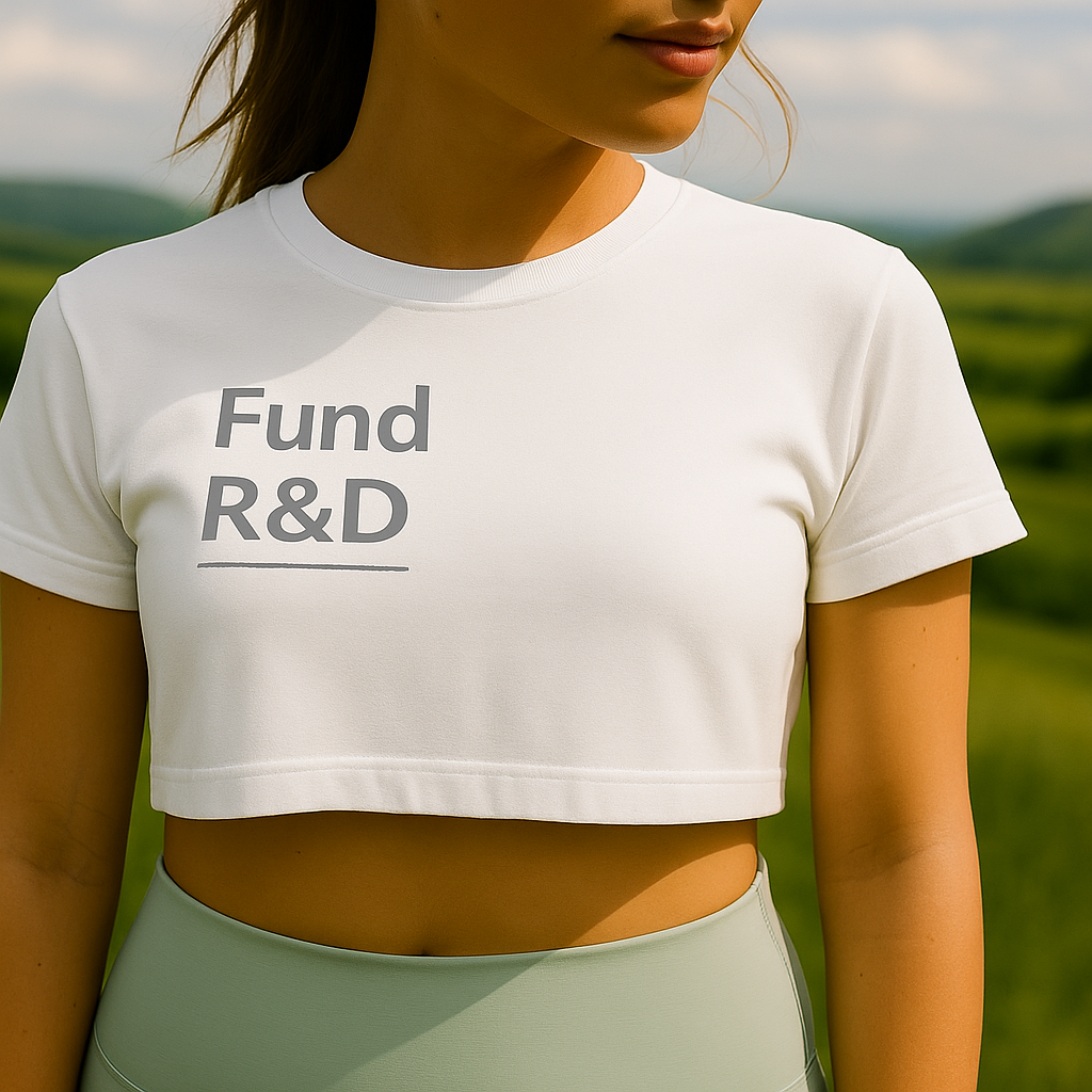 Women’s Cropped Impact Tee – Fund Research Edition