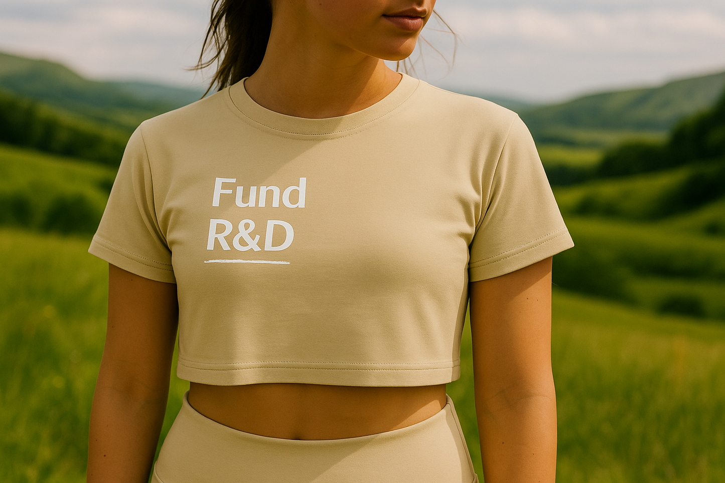 Women’s Cropped Impact Tee – Fund Research Edition