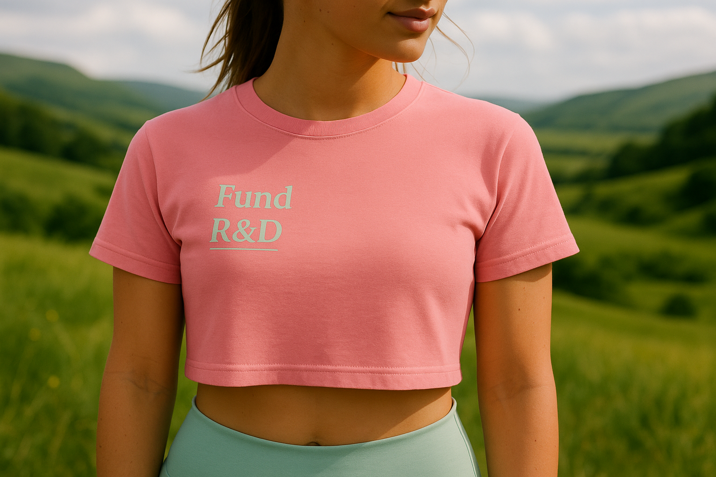 Women’s Cropped Impact Tee – Fund Research Edition